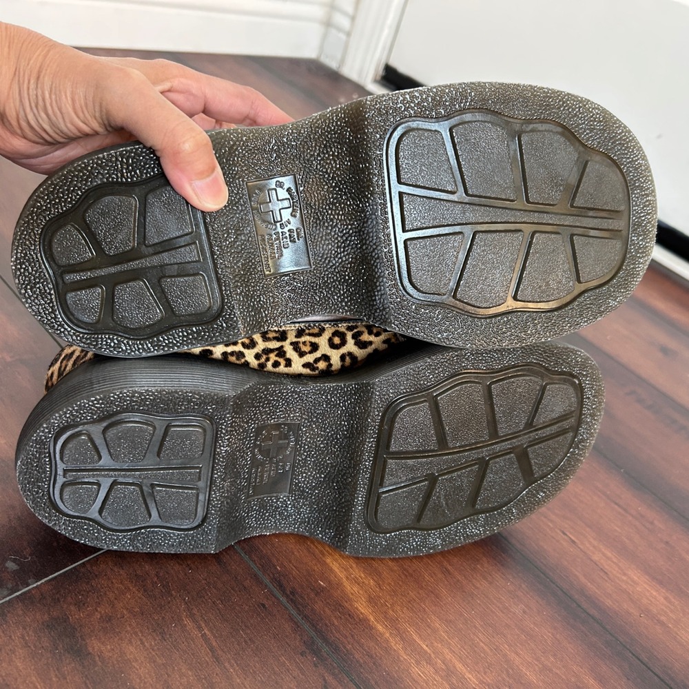 NWOB Dr.‎ Martens BUZZ5-Eye Leopard and Suede Shoes size 9 Chunky Platform Y2K - Picture 9 of 14